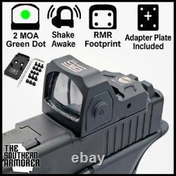 Green Dot Shake Awake Optic Sight + Adapter for GLOCK MOS 17 19 19X 45 47