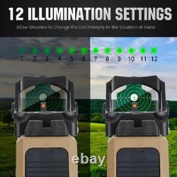 Green Dot Shake Awake Optic Sight + Adapter for GLOCK MOS 17 19 19X 45 47