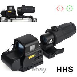 HHS 558 Sight Red Green Dot G33 Magnifier with Holographic Airsoft Hunting Scope