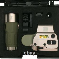 HHS Holographic 558 Sight Red Green Dot Airsoft Hunting Scope with G33 Magnifier