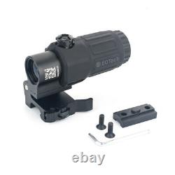 HHS Holographic 558 Sight Red Green Dot Airsoft Scope with G33 Magnifier copy BK