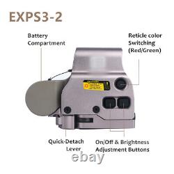 HHS Holographic EXPS3-2 558 Sight Red Green Dot Scope with G33 Magnifier Clone