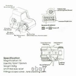 HHS Holographic EXPS3-2 558 Sight Red Green Dot Scope with G33 Magnifier Clone