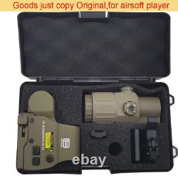 HHS combination holographic EXPS3-2 558 sight G33 magnifying glass clone BK TAN
