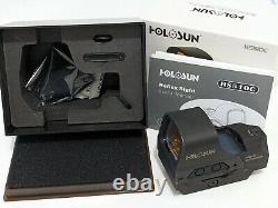 HOLOSUN 510C 2 MOA Open Reflex Red Dot Sight with Lower 3rds Riser