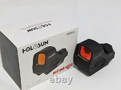 HOLOSUN 510C 2 MOA Open Reflex Red Dot Sight with Lower 3rds Riser