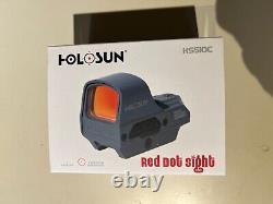 HOLOSUN 510C Wolf Gray OPMOD Holographic Red dot sight SOLAR powered