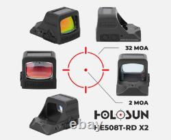 HOLOSUN Elite Red Dot Sight HE508T-RD X2 New In Box Red Dot HE508T