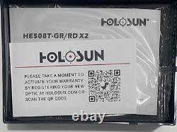 HOLOSUN HE508T-RD X2 Red Dot Sight