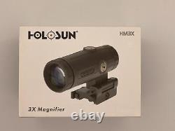 HOLOSUN HM3X Flip to Side 3x Red Dot Magnifier QD Mount