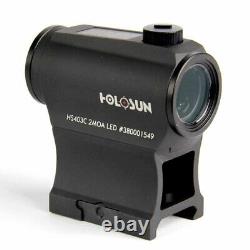 HOLOSUN HS403C Solar Power Micro Red Dot Sight Black