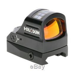 HOLOSUN HS407C Micro Red Dot Reflex Sight Solar Panel for Pistol