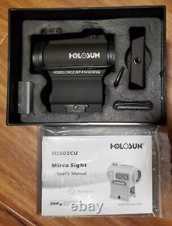 HOLOSUN HS503CU Paralow 2 MOA Red Dot 65 MOA Circle Solar 1X Sight