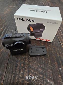 HOLOSUN HS503GU Micro Red Dot Sight 2 MOA Dot 65 MOA Circle Black