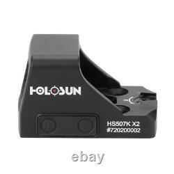 HOLOSUN HS507K X2 Red Dot Handgun Reflex Sight 2MOA Dot 32MOA Circle FAST SHIP