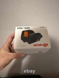 HOLOSUN HS510C 2 MOA Open Reflex Circle Dot Solar Power Holographic Red Sight