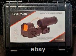 HOLOSUN HS510C + HM3X Open Reflex Red Dot Sight with HM3X Magnifier Combo