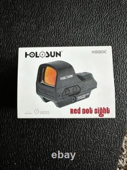 HOLOSUN HS510C Red Multi-Reticle Dot Sight Solar Picatinny Rail Black