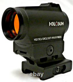 HOLOSUN Paralow HS515CU Circle Dot Micro Red Dot Sight withSolar Power