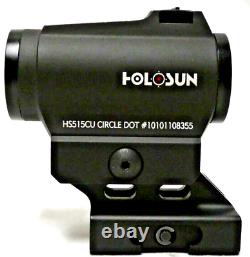 HOLOSUN Paralow HS515CU Circle Dot Micro Red Dot Sight withSolar Power