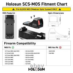 HOLOSUN SCS-MOS Multi-Reticle System Solar-Charging Reflex Sight (SCS-M-GR)