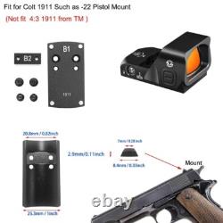 HQ 3 MOA Red Dot Sight Tele scope OWL & Mount Plate for Colt RIA MC 1911 GI FS HQ 3 MOA Red Dot Sight Tele scope OWL & Mount Plate for Colt RIA MC 1911 GI FS
