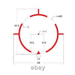 Holographic/Red Dot UH1 Gen I Gen II + Magnifier 1 MOA Dot + 65 MOA Circle