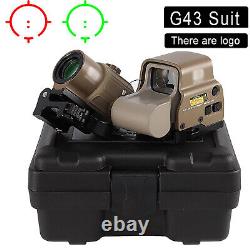 Holographic Sight 558 + G43 G33 3x Magnifier Scope Red Dot Sight Tactical Sight
