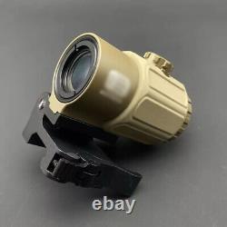 Holographic Sight 558 +G43 TAN 3XMagnifier Scope Red Green Dot Sight QD mount