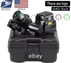 Holographic Sight with Magnifier 558 G43 Black 3X Magnifier Scope Suit Red Dot