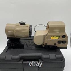 Holographic sight 558 Red Green Dot G43 3X Magnifier With Side QD Mount copy TAN