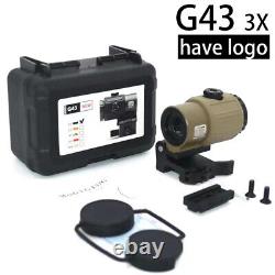 Holographic sight 558 Red Green Dot G43 3X Magnifier With Side QD Mount copy TAN