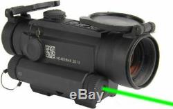 Holosun 1x30 Red Dot & Green Laser, Black, HS401G5 Red Dot Sight