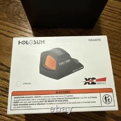 Holosun 2 MOA Red Dot Open Solar Reflex Sight, RMR Footprint HS407C X2