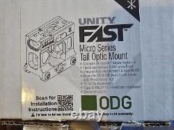 Holosun 403B 2 moa Red Dot with Unity Tactical Fast Mount Limited Edition OD Green