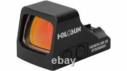 Holosun 407K Green Elite Open Reflex 6 MOA Optical Red Dot Sight HE407K-GR X2