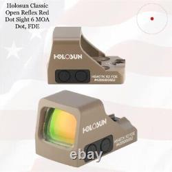 Holosun 407 Choose Your 407C/407K Pistol Red/Green Dot Enclosed Reflex Sight