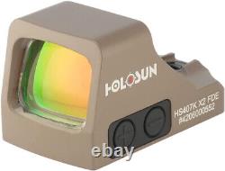 Holosun 407 Choose Your 407C/407K Pistol Red/Green Dot Enclosed Reflex Sight