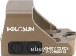 Holosun 407 Choose Your 407C/407K Pistol Red/Green Dot Enclosed Reflex Sight