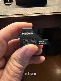 Holosun 507K-X2 Micro Red Dot Sight HS507K-X2 With opticguard, cover/lens cover