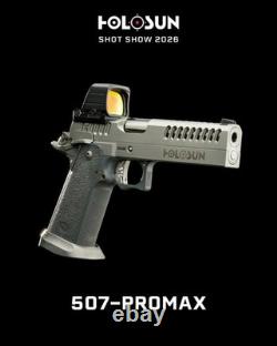 Holosun 507 Pro Max, 2 MOA Red Dot + 8/20/32 MOA Circle FREE Kershaw