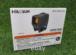 Holosun AEMS 2 MOA Enclosed Rifle Red Dot Sight, Aluminum AEMS-CORE-X2-RD