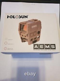 Holosun AEMS-RD FDE Advanced Enclosed Red Dot Sight Multi-reticle System