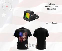 Holosun Classic Open Reflex Red Dot Sight 6 MOA, Black? FREE SHIRT? - HS407K X2