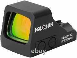 Holosun Classic Open Reflex Red Dot Sight 6 MOA Dot, Black HS407K X2
