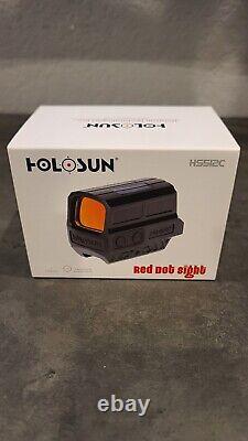 Holosun Enclosed Reflex Red Dot Sight 2 MOA Dot 65 MOA Circle Reticle HS512C