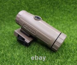 Holosun Flip Red Dot 3x Magnifier Picatinny Style Lower 1/3 Cowitness HM3X-FDE