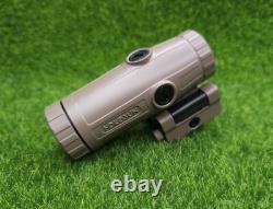 Holosun Flip Red Dot 3x Magnifier Picatinny Style Lower 1/3 Cowitness HM3X-FDE