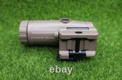 Holosun Flip Red Dot 3x Magnifier Picatinny Style Lower 1/3 Cowitness HM3X-FDE