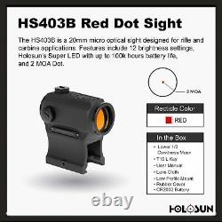 Holosun HS403B Micro Optical Red Dot Sight